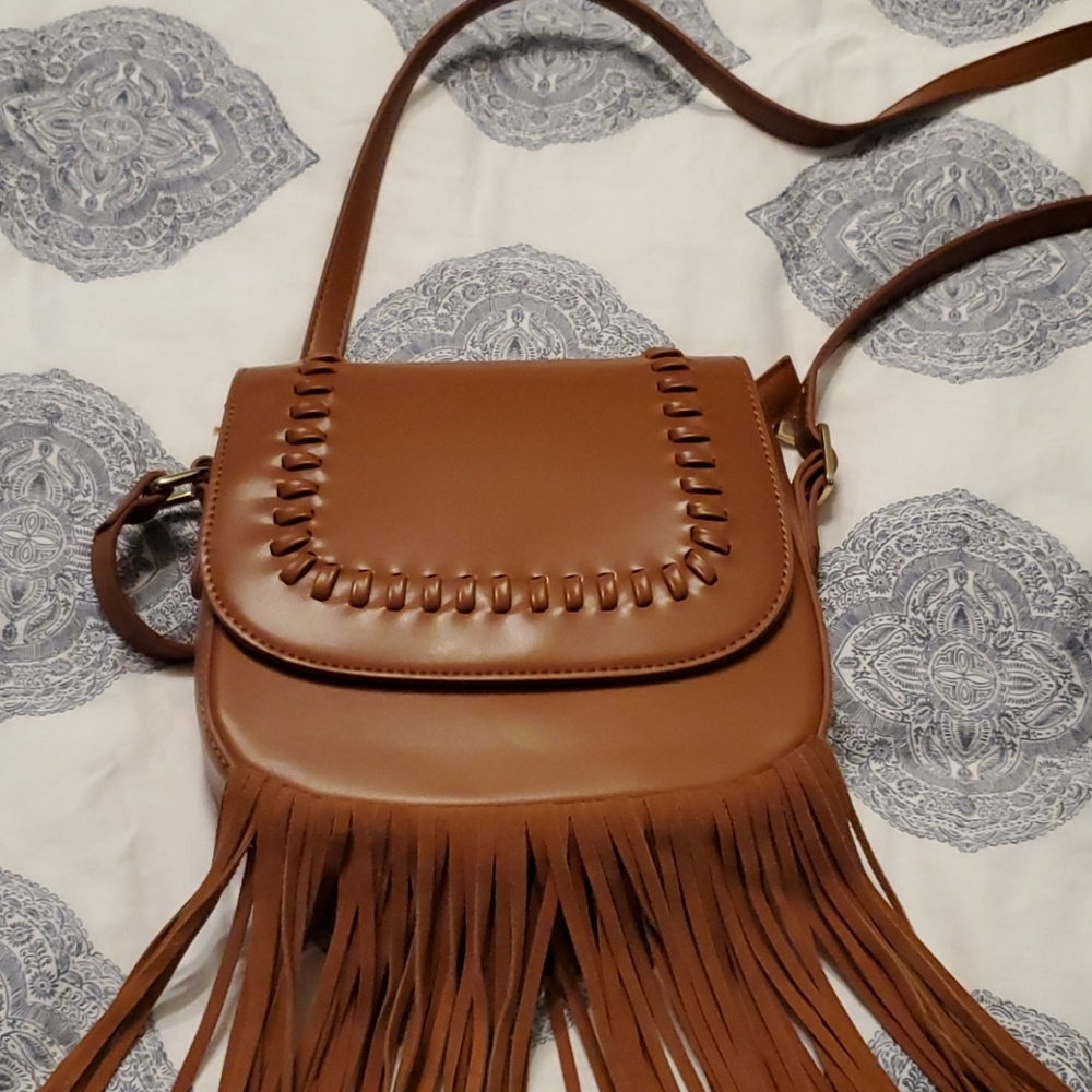 Fringe crossbody purse